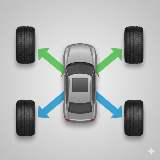Đảo lốp ô tô dẫn động bốn bánh khác biệt ra sao? - Ảnh 2. Đảo lốp ô tô dẫn động bốn bánh thế nào? - Ảnh 2.