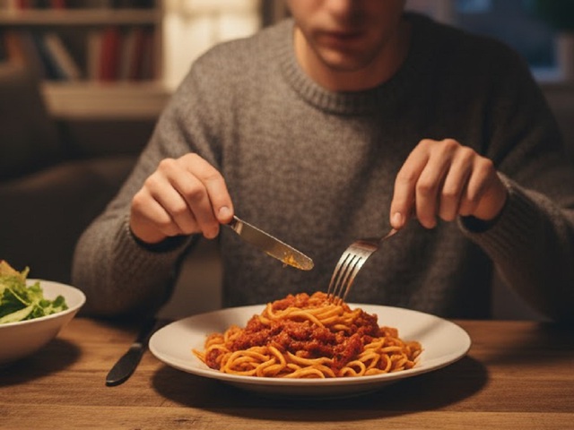 4 kiểu ăn tối cần tránh vì khiến bụng dễ phình to vào buổi sáng - Ảnh 1.