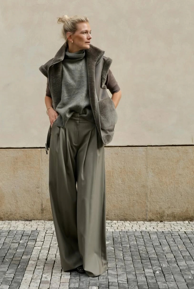 Quần tây ống rộng, khí chất hiện đại mặc đi làm đi chơi đều đẹp- Ảnh 7.