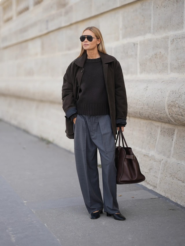 Quần tây ống rộng, khí chất hiện đại mặc đi làm đi chơi đều đẹp- Ảnh 4.