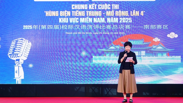 Sinh viên hùng biện bằng tiếng Trung về AI, con người trong kỷ nguyên số - Ảnh 6.