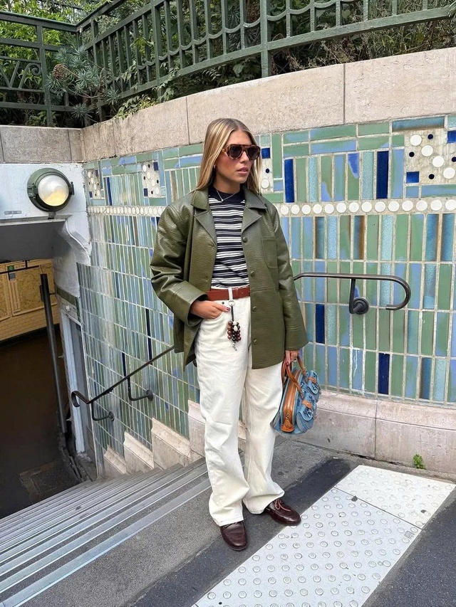 Sắc thu ấm áp trong từng họa tiết kẻ sọc