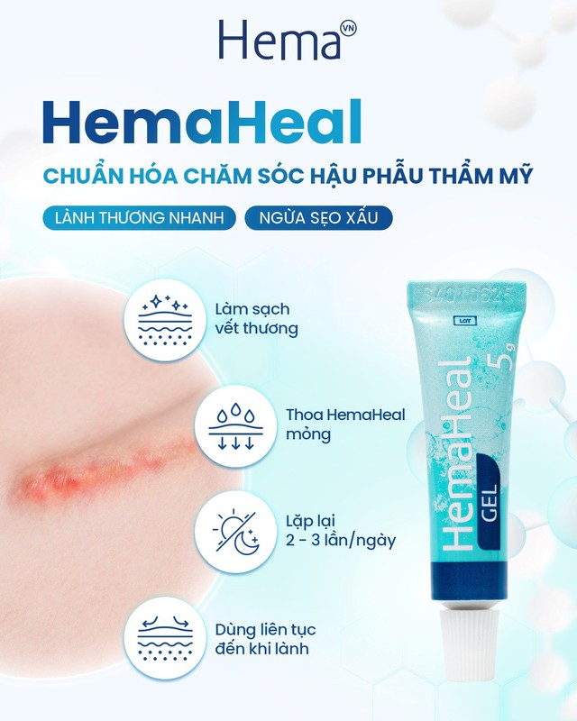 Hướng dẫn sử dụng gel HemaHeal - l&agrave;nh thương đ&uacute;ng chuẩn y khoa ngừa sẹo tối đa- Ảnh 1.