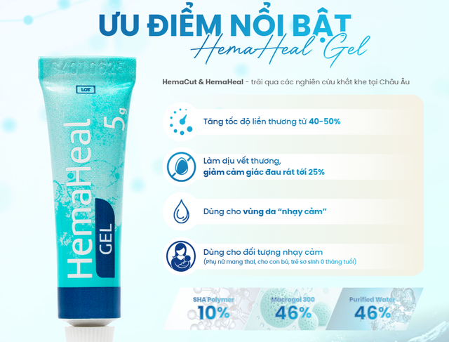 Hướng dẫn sử dụng gel HemaHeal - l&agrave;nh thương đ&uacute;ng chuẩn y khoa ngừa sẹo tối đa- Ảnh 3.