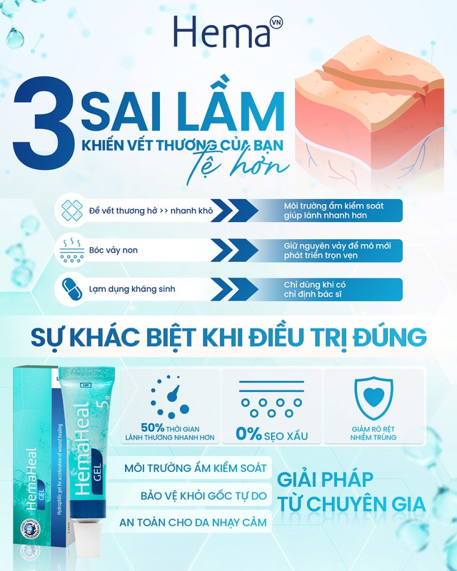 Hướng dẫn sử dụng gel HemaHeal - l&agrave;nh thương đ&uacute;ng chuẩn y khoa ngừa sẹo tối đa- Ảnh 7.