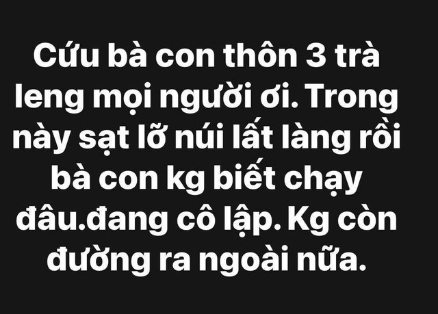 Thực hư thông tin cầu cứu trên mạng việc sạt lở núi, lấp làng ở Trà Leng- Ảnh 2. Thực hư thông tin cầu cứu trên mạng việc sạt lở núi, lấp làng ở Trà Leng- Ảnh 2.