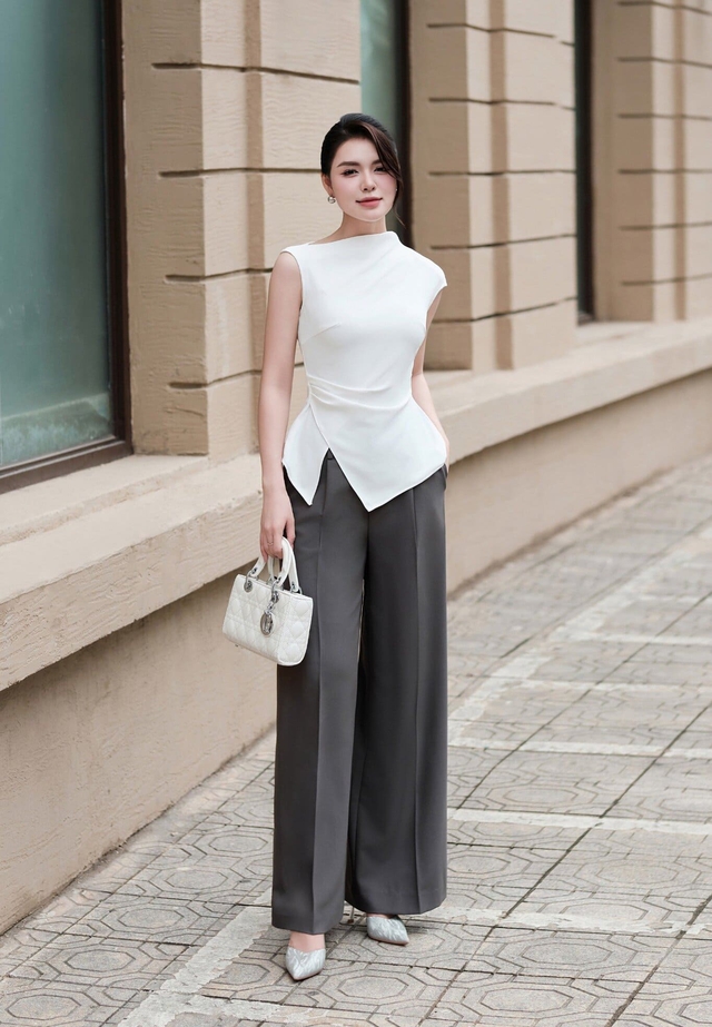 Tôn dáng hoàn hảo và che khuyết điểm với những chiếc quần suông  - Ảnh 8.