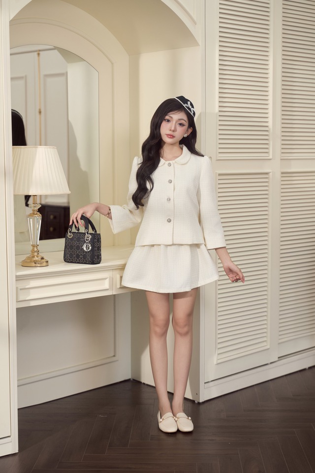 Thanh lịch như quý cô Paris với trang phục dạ tweed mùa này - Ảnh 5.