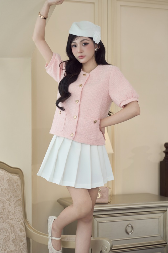 Thanh lịch như quý cô Paris với trang phục dạ tweed mùa này - Ảnh 6.