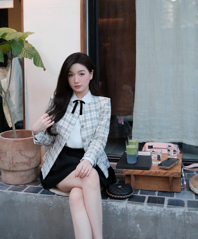 Thanh lịch như quý cô Paris với trang phục dạ tweed mùa này - Ảnh 7.