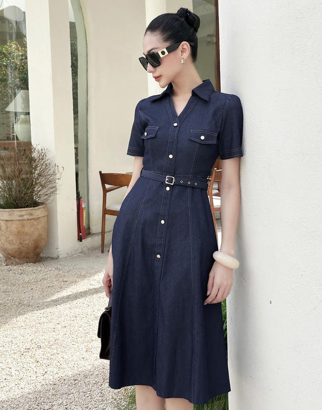 Khai mở nét thanh lịch, quyến rũ đầy ấn tượng cùng váy midi mùa thu(.) - Ảnh 3.