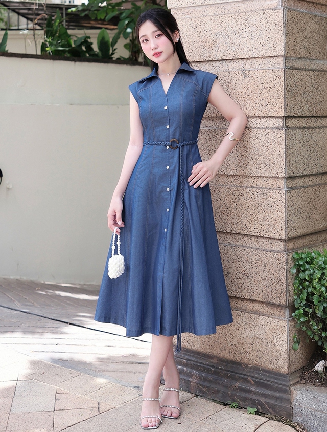 Khai mở nét thanh lịch, quyến rũ đầy ấn tượng cùng váy midi mùa thu(.) - Ảnh 4.