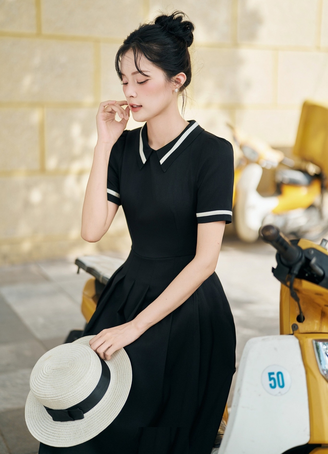 Khai mở nét thanh lịch, quyến rũ đầy ấn tượng cùng váy midi mùa thu(.) - Ảnh 5.