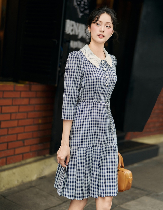 Khai mở nét thanh lịch, quyến rũ đầy ấn tượng cùng váy midi mùa thu(.) - Ảnh 2.