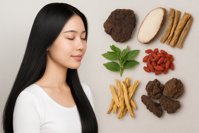 Mái tóc dày, óng mượt là dấu hiệu của sức sống và tự tin. ẢNH MINH HỌA: AI