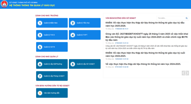 Sở GD-ĐT TP.HCM cảnh báo có doanh nghiệp mạo danh triển khai phần mềm dữ liệu - Ảnh 1.