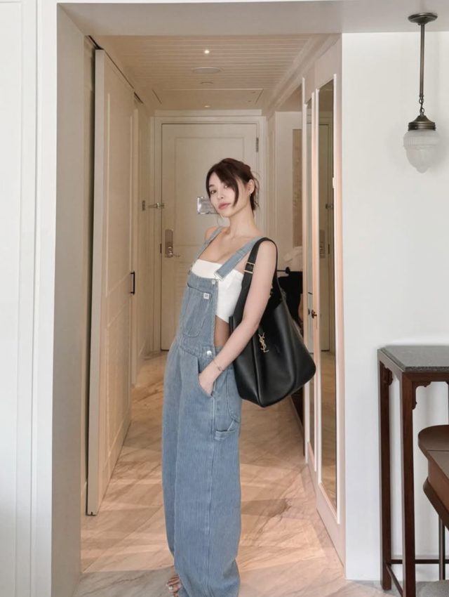 Quần yếm giúp nàng luôn trẻ trung, tươi tắn mỗi ngày- Ảnh 3.