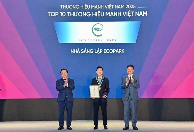 Nhà sáng lập Ecopark là Thương hiệu mạnh Việt Nam 2025 - Ảnh 1.