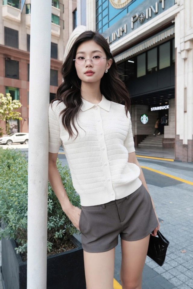 Khoe trọn sắc vóc yêu kiều cùng quần shorts cạp cao- Ảnh 2.