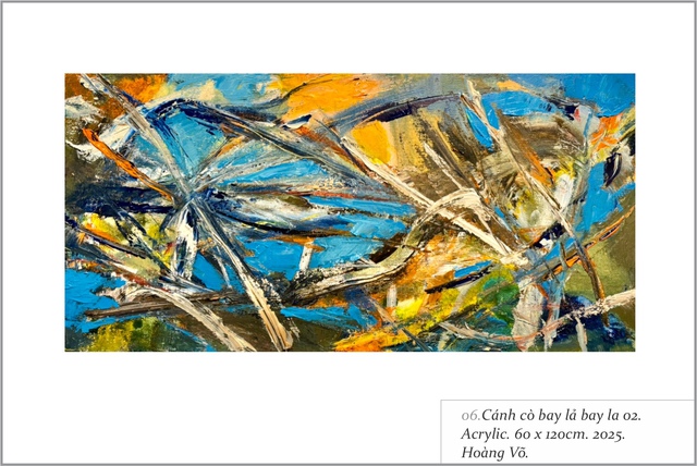 Họa sĩ Hoàng Võ và Đức Giang 'đối thoại' bằng cảm xúc và chiêm nghiệm- Ảnh 2. Họa sĩ Hoàng Võ và Đức Giang 'đối thoại' bằng cảm xúc và chiêm nghiệm- Ảnh 2.