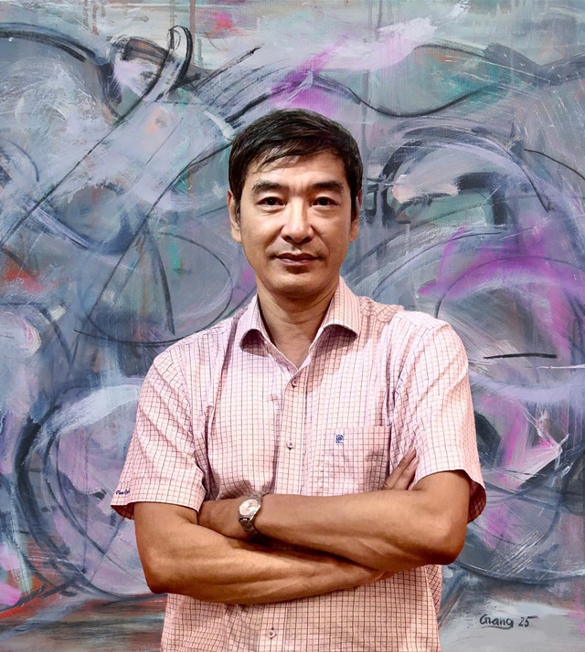 Họa sĩ Hoàng Võ và Đức Giang 'đối thoại' bằng cảm xúc và chiêm nghiệm- Ảnh 5. Họa sĩ Hoàng Võ và Đức Giang 'đối thoại' bằng cảm xúc và chiêm nghiệm- Ảnh 5.