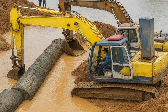 Chậm trễ xử lý vụ khai thác gỗ lạ tại bờ sông Ayun ở Phú Thiện - Ảnh 1. Chậm trễ xử lý vụ khai thác gỗ lạ tại bờ sông Ayun ở Phú Thiện - Ảnh 1.