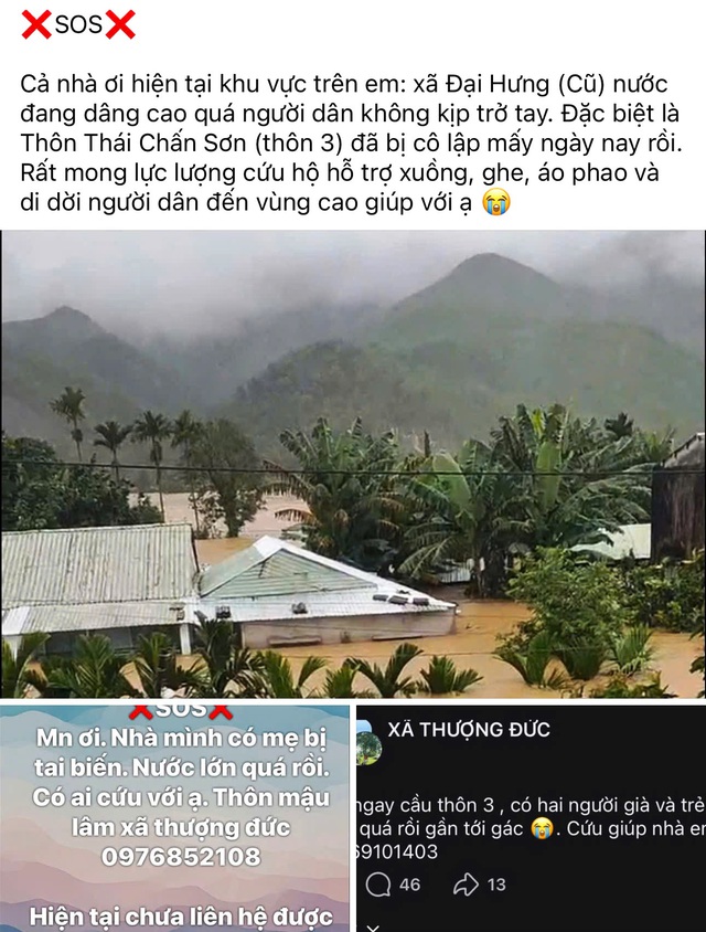 Biển nước trắng xóa nhấn chìm các xã: Tiếng kêu cứu xé lòng trong đêm lũ - Ảnh 4.