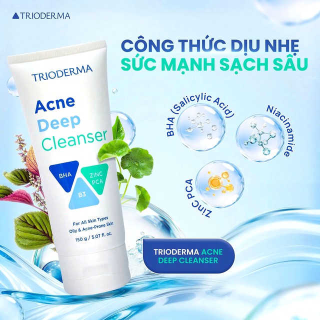 Bật mí thành phần ‘dịu nhẹ, lành tính’ mà chăm sóc da mụn hiệu quả trong Trioderma- Ảnh 1. Bật mí thành phần ‘dịu nhẹ, lành tính’ mà chăm sóc da mụn hiệu quả trong Trioderma- Ảnh 1.