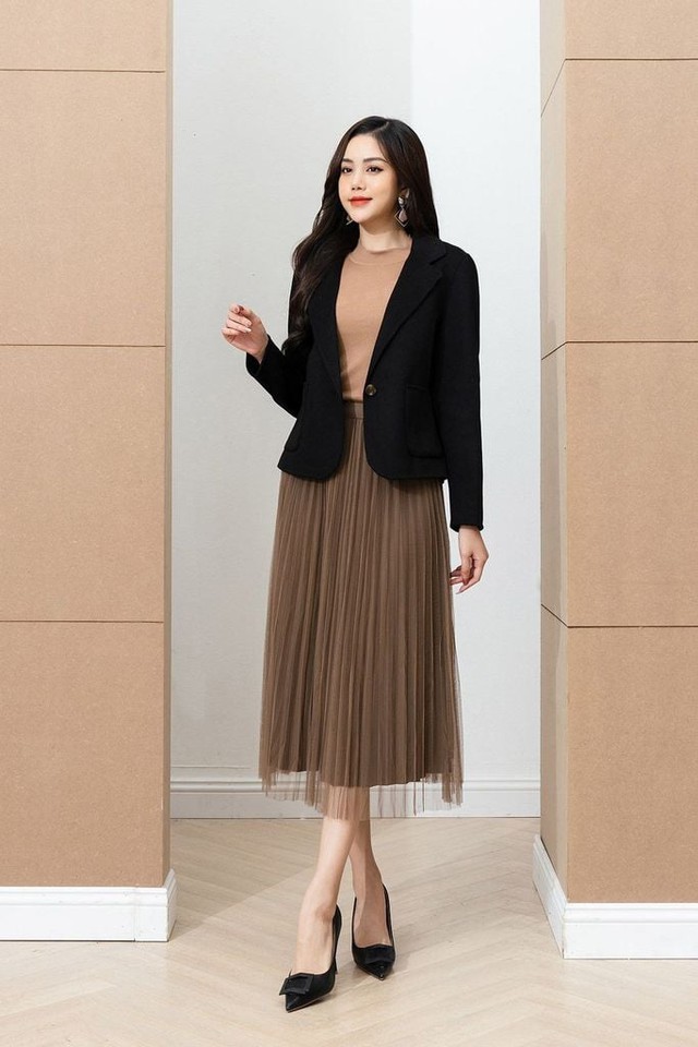 Áo khoác dạ nâng tầm phong cách giao mùa- Ảnh 2.