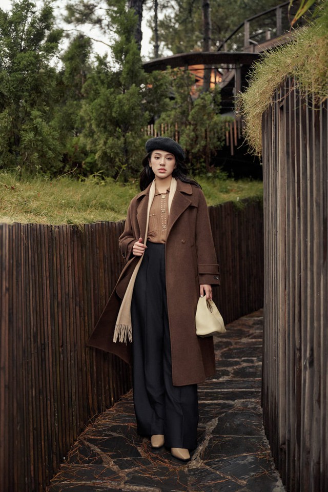 Áo khoác dạ nâng tầm phong cách giao mùa- Ảnh 5.