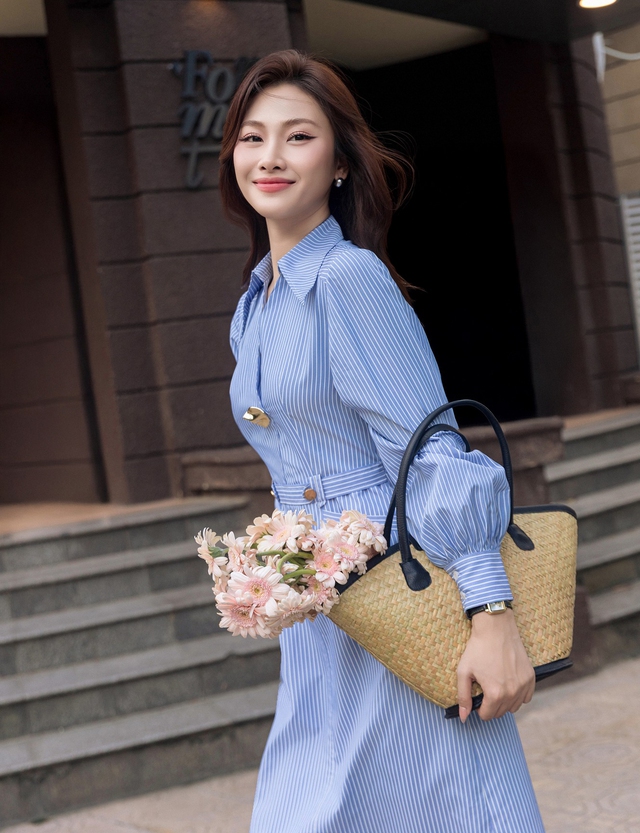 Váy sơ mi họa tiết, đơn sắc là bạn đồng hành hoàn hảo nhất mùa- Ảnh 1.
