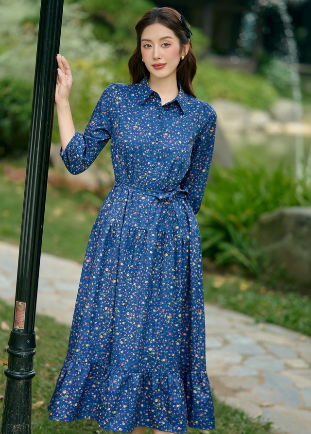 Váy sơ mi họa tiết, đơn sắc là bạn đồng hành hoàn hảo nhất mùa- Ảnh 2.