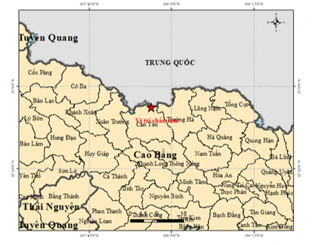 Động đất 3.4 độ M ở Cao Bằng- Ảnh 1.