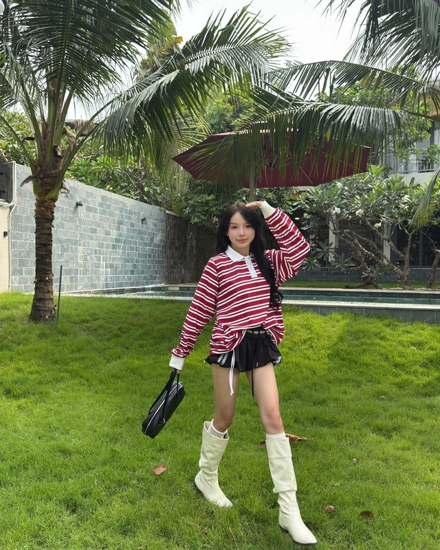 Áo polo tay dài, 'điểm sáng' cho phong cách đời thường sành điệu- Ảnh 3. Áo polo tay dài, 'điểm sáng' cho phong cách đời thường sành điệu- Ảnh 3.