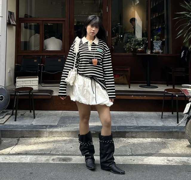 Áo polo tay dài, 'điểm sáng' cho phong cách đời thường sành điệu- Ảnh 4. Áo polo tay dài, 'điểm sáng' cho phong cách đời thường sành điệu- Ảnh 4.