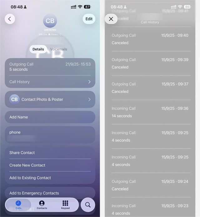 iOS 26 cho lật lại lịch sử cuộc gọi hàng năm trời chỉ với vài thao tác - Ảnh 2.