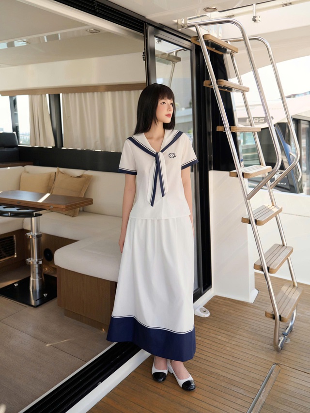 Trẻ hóa phong cách với áo cổ thủy thủ - Ảnh 6.