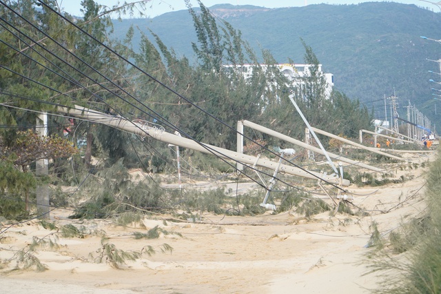Khẩn trương khôi phục hạ tầng Khu kinh tế Nhơn Hội sau bão Kalmaegi - Ảnh 5.