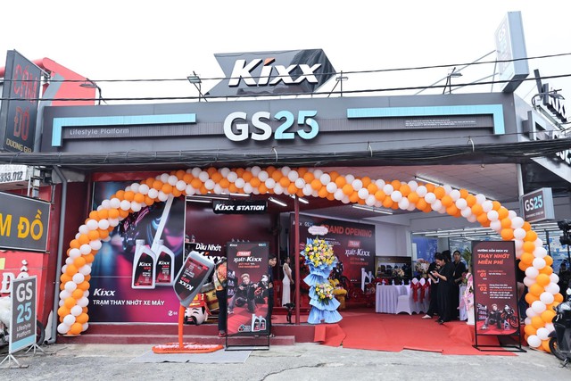 Kixx hợp tác GS25 mở điểm bán và thay nhớt xe máy dành cho khách bận rộn - Ảnh 1.