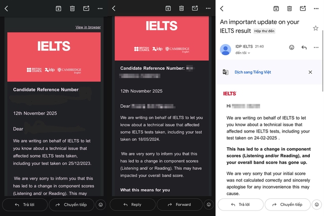 Thí sinh bất ngờ bị sửa điểm vì 'sự cố kỹ thuật', IELTS nói gì? - Ảnh 2.