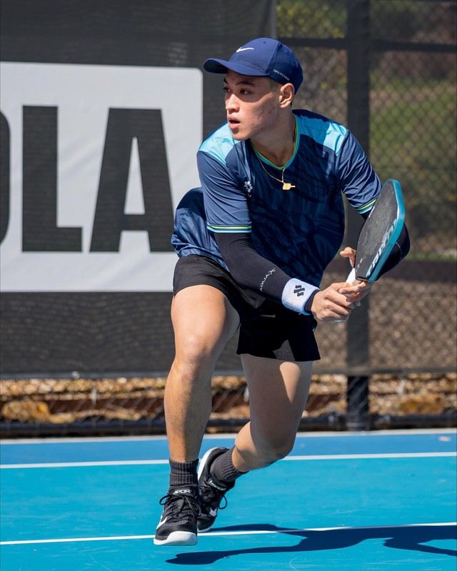 M&agrave;n lội ngược d&ograve;ng kh&oacute; tin của Trương Vinh Hiển ở pickleball PPA Tour &Uacute;c - Ảnh 1.
