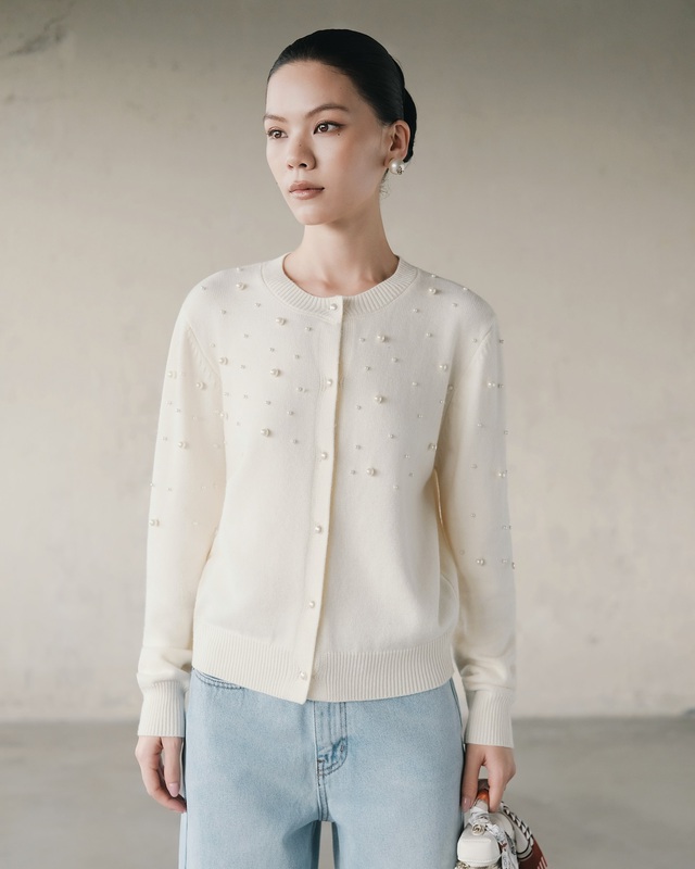 Bí quyết diện cardigan xinh ngất ngây- Ảnh 7.