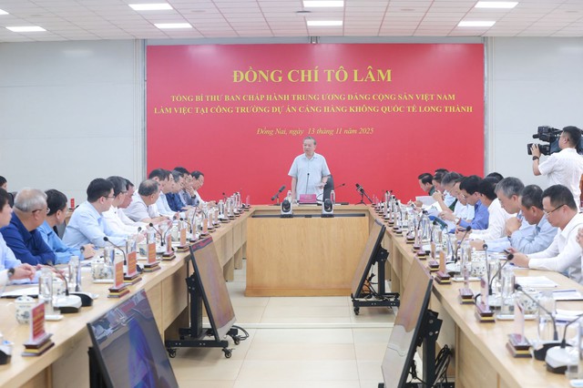 Tổng Bí thư Tô Lâm kiểm tra dự án sân bay Long Thành- Ảnh 4. Tổng Bí thư Tô Lâm kiểm tra dự án sân bay Long Thành- Ảnh 4.