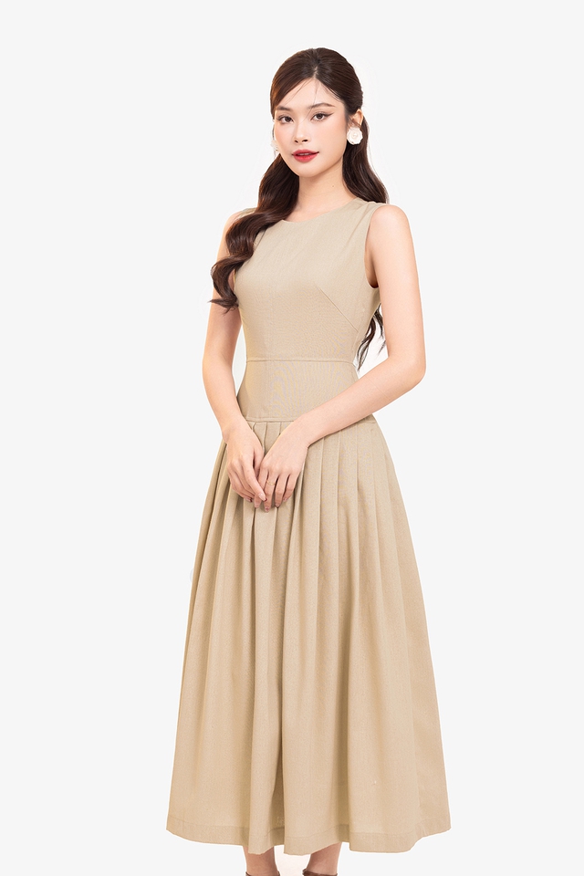 Nhẹ như mây trong từng bước đi với đầm linen Nhẹ như mây trong từng bước đi với đầm linen- Ảnh 4.