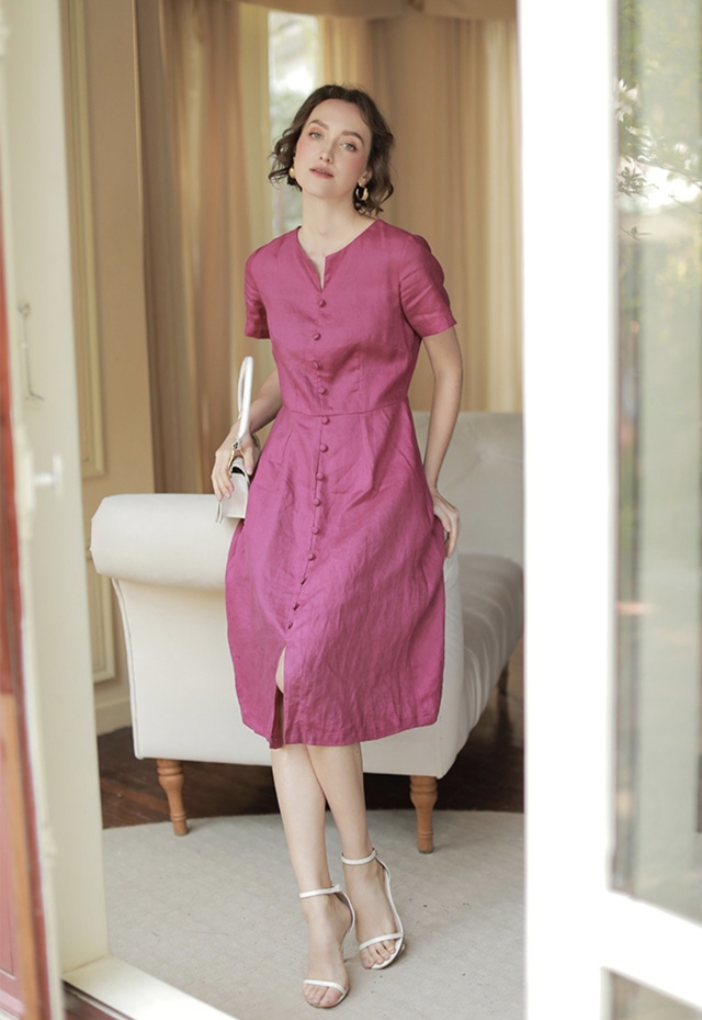 Nhẹ như mây trong từng bước đi với đầm linen Nhẹ như mây trong từng bước đi với đầm linen- Ảnh 6.