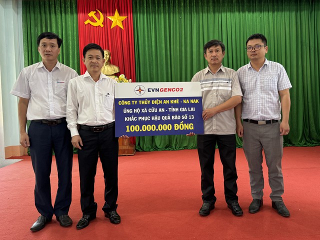 Thủy điện An Kh&ecirc; - Ka Nak hỗ trợ 500 triệu đồng gi&uacute;p Gia Lai sau b&atilde;o 13- Ảnh 1.