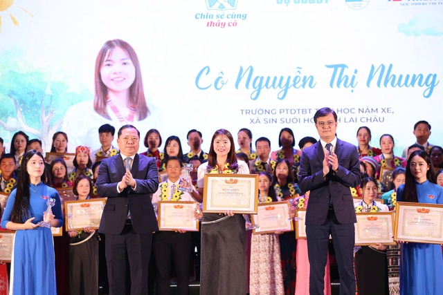 80 thầy cô được tuyên dương trong chương trình 'Chia sẻ cùng thầy cô' 2025 - Ảnh 1.