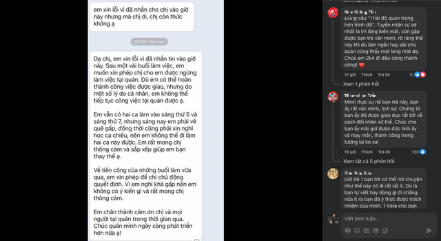 Cô gái 21 tuổi nhắn tin xin nghỉ việc gây bão mạng: Lịch sự hay… làm quá? - ảnh 1