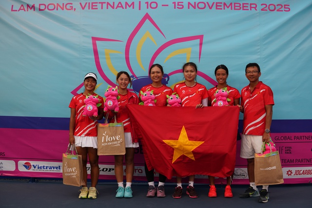 Đội tuyển quần vợt nữ L&agrave;o bất ngờ đoạt v&eacute; thăng hạng Billie Jean King Cup- Ảnh 3.