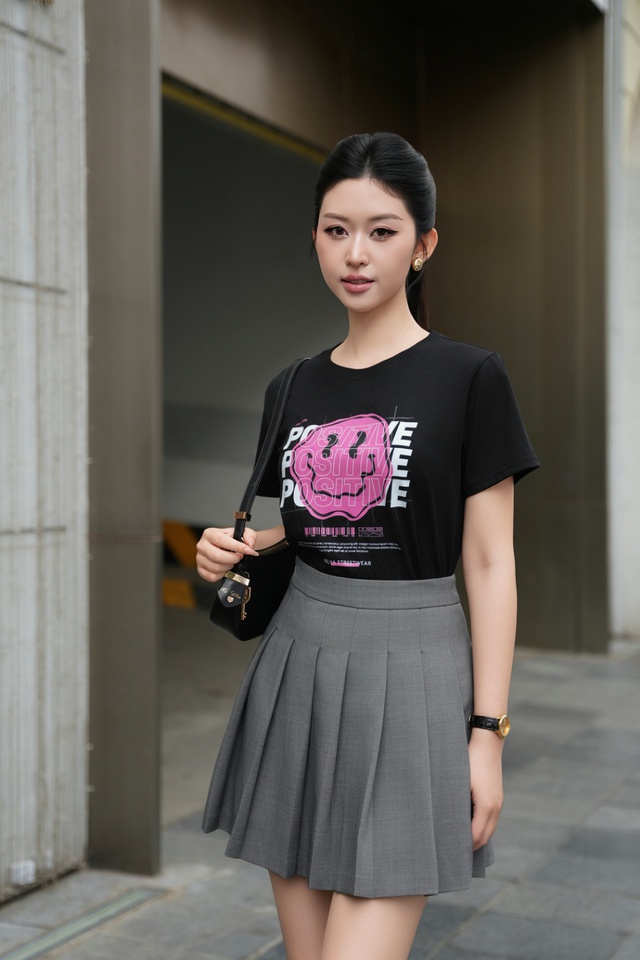 Rạng ngời khí chất với chân váy xếp ly- Ảnh 6. Rạng ngời khí chất với chân váy xếp ly- Ảnh 6.